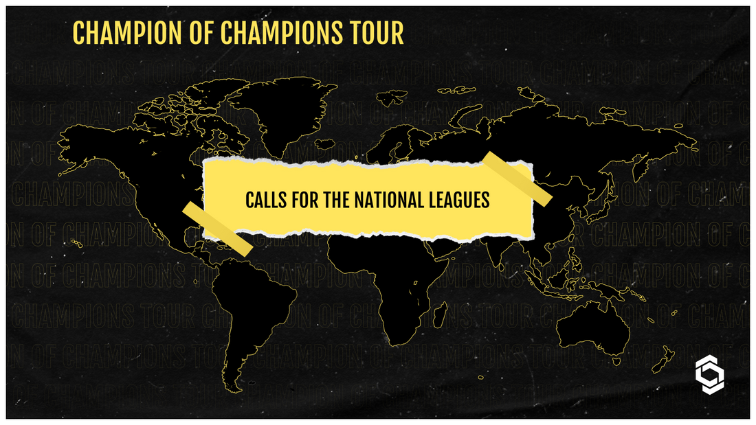 The Champion of Champions Tour calls for the National Leagues